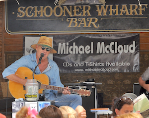 Songwriter, humorist Michael McCloud is to kick off the day’s live music. Image: Rick Toro